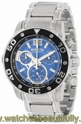 Invicta Men's 10588 Ocean Reef Reserve Chronograph Blue Dial Stainless Steel ... 886678105885