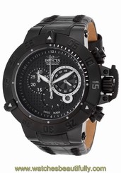 New Mens Invicta 80658 Subaqua Swiss Made Chronograph Black Dial Date Watch