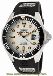 New Mens Invicta 11753 Pro Diver Automatic Black Rubber Strap Watch 722630211426