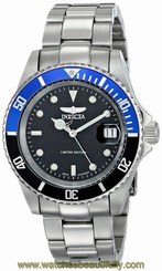 Invicta Watches Mens Pro Diver Automatic Steel Watch Silver-Tone/Black New