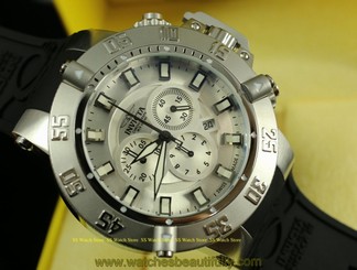 1894 Invicta 50mm Subaqua Noma III Swiss Quartz Chronograph Black Strap Watch 843836018944
