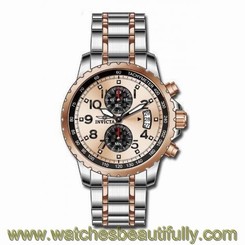Invicta Men's 13784 Specialty Quartz Chronograph Rose Gold Dial Watch 886678144211