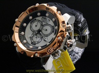  Invicta Reserve 52mm Venom Sea Dragon Gen II White MOPSwiss Made Chrono WatchNEW