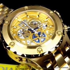 Invicta Reserve Subaqua Specialty COSC Gold Plated Skeleton Swiss Watch New