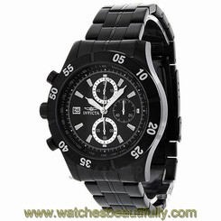 NEW Mens Invicta 11279 Specialty Chronograph Black Dial Stainless Steel Watch