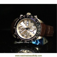 Invicta Reserve Speedway Swiss Valjoux 7750 Automatic RoseGold Men Leather Watch 886678109425