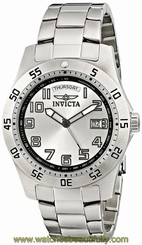 Invicta Men's 5249S Pro Diver Stainless Steel Silver Dial Watch 843836052498
