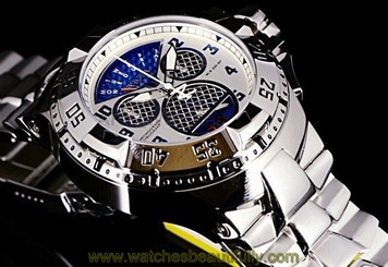 Invicta Excursion Reserve Caged Twisted Metal Swiss Made Retrograde SS Watch NEW