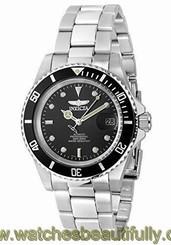 Invicta Men's Pro Diver Automatic 200m Black Dial Stainless Steel Watch 8926OB