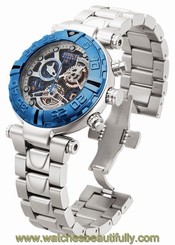 Invicta 15618 Reserve Subaqua Noma I Swiss Made Chronograph Blue Skeleton Watch