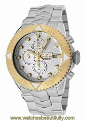 New Mens Invicta 13099 Pro Diver Chronograph Silver Dial Watch