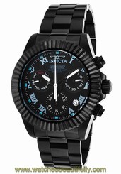 New Men's Invicta 16846 Pro Diver Swiss Chronograph Black Dial Steel Watch