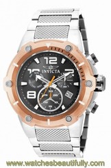 New Mens Invicta 19635 Speedway Viper Swiss Charcoal Dial Stainless Steel Watch