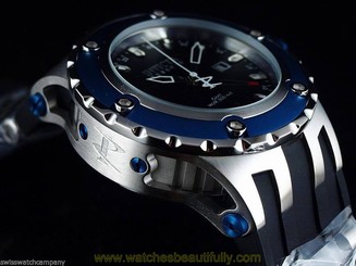 Invicta 80582 Reserve Men 500m Specialty Subaqua Swiss Made GMT Poly Strap Watch