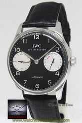 Fake AAA IWC Portugieser 2000 7 Days Stainless Steel Black Dial Watch Box/Papers 5000 Watch