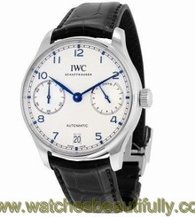 IWC Portugieser Automatic 42mm Steel/Leather Men's Watch IW500705