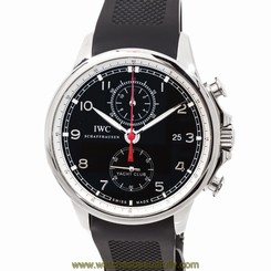 IWC Portuguese Yacht Club Chronograph Date 45mm Auto Strap Mens Watch IW3902-10 7640127776551