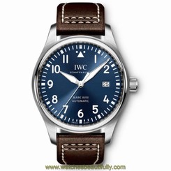 NEW IWC Pilot Steel Automatic 40mm Midnight Blue Dial Mens Watch IW327004