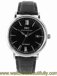 IWC Portofino Automatic 40mm Steel/Leather Men's Watch IW356502 639767604116