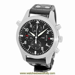 IWC Stainless Steel 46mm Split Second Pilot 3778 Double Chronograph IW3778-01
