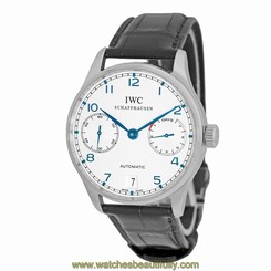 IWC Stainless Steel 42mm Portuguese 7 Days Power Reserve # 5001 Box Warranty