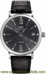 IWC Portofino Automatic 37mm Steel/Leather Watch IW458102 7613268425039