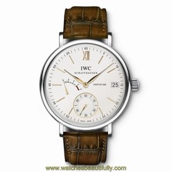 NEW IWC Portofino Hand Wound Eight Days Silver Dial Steel 45mm IW510103 7640127776520
