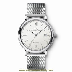New IWC Portofino Automatic Silver Dial Steel 40mm Ref IW356505 7640127775943