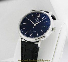 IWC NEW 40mm Portofino Automatic Black Dial Box and Papers IW356502 Ret: $4,500