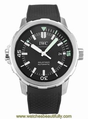 IWC IW329001 Schaffhausen Aquatimer Black Dial Black Rubber Men Watch New in Box 7613268305256