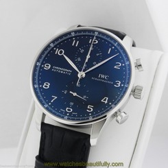 IWC Portuguese Automatic Chronograph IW371447 Black Dial B&P New Ret: $7,600 7640127776940