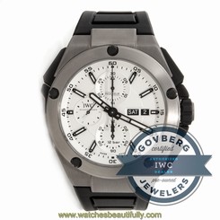 IWC Ingenieur Double Chronograph Titanium Silver Dial Automatic Watch IW3865-01