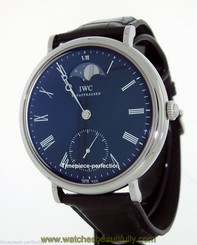 IWC Vintage Portofino Hand Wound Moon Phase 46mm Mens Watch IW5448-01 7640127772539