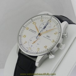 IWC Portuguese Automatic Chronograph IW371445 Silver Dial B&P New Ret: $7,600 7640127776841