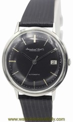 Men's Vintage IWC Stainless Steel Automatic Black Dial