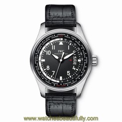 NEW IWC Pilots Watch Worldtimer Black Dial Steel 45mm IW326201