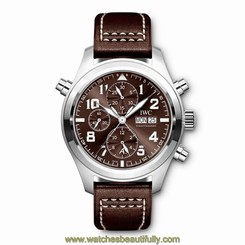 New IWC Pilot Steel Automatic ANTOINE DE SAINT EXUP??RY Tobacco Watch IW371808
