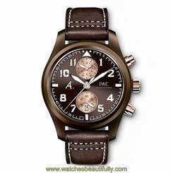 IWC Pilots Titanium Automatic 46mm Brown Watch IW388004