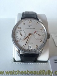 IWC Portuguese 7 Day Power Reserve $13,600.00 Stainless Steel 42mm gent's watch.