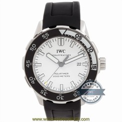 IWC Aquatimer 2000 IW3568-06 Auto 44mm Steel Mens Rubber Strap Watch Tang Date
