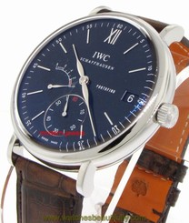IWC Portofino Hand Wound Eight Days Power Reserve Black Dial IW510102 ! 640522175611