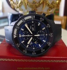 Mens IWC Aquatimer Limited Edition Galapagos Islands Chronograph Watch