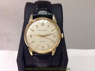 1952 IWC Scaffhausen Ref. 309 18K Y/Gold 34mm Automatic Cal. 85! Very Rare Dial!