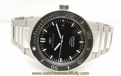 IWC Men's Aquatimer GST Automatic Stainless Steel Watch IW353602 42mm Black Dial