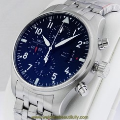 IWC Pilot's Watch Chronograph IW377704 Stainless Steel 43mm Complete Ret: $6,600 7640127776100