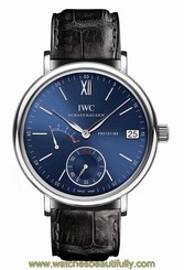 IWC Portofino Hand Wound Eight Days 45mm IW510106 Blue Dial Steel Ret: $9,900 7640127776827