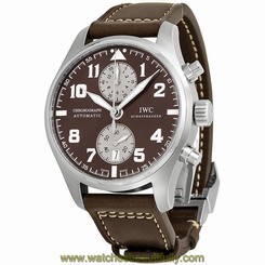 IWC MEN'S PILOTS ANTOINE DE SAINT EXUPERY 43MM BROWN AUTOMATIC WATCH IW387806