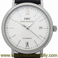 Used[A] Watch Men IWC Portofino IW 356501 Self winding SS / leather G7Q 7640127775424