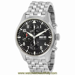  IWC Pilot Slate Automatic Chronograph Grey Dial Mens Watch IW377719