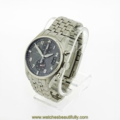 L@@K! IWC PILOT'S SPITFIRE CHRONOGRAPH IW387804 FULL PLASTIC! NEVER WORN! NIB! 7640127776551